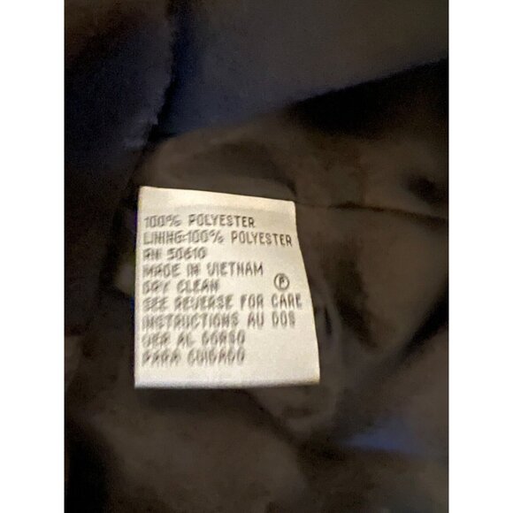 Le Suit Suit Jacket Blazer 14P Black 3 Button Polyester Classic Seamed - Picture 7 of 10